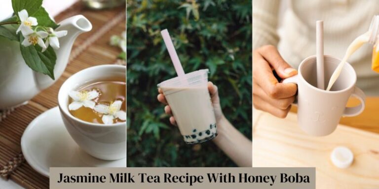 Jasmine Milk Tea Recipe With Honey Boba