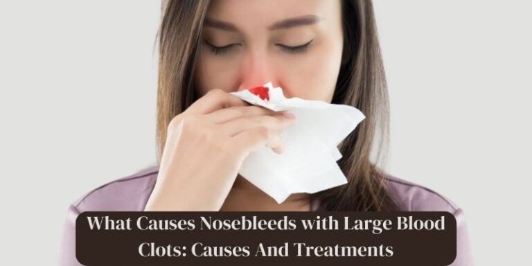 What Causes Nosebleeds with Large Blood Clots Causes And Treatments